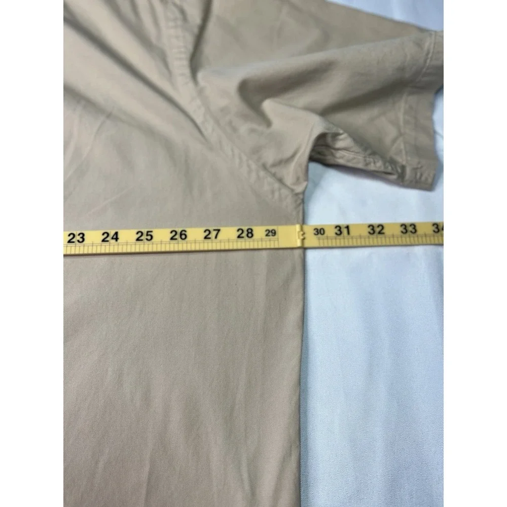 Polo Ralph Lauren Caldwell Shirt Mens XXL Beige Cotton Camp Short Sleeve